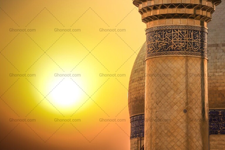 عکس-با-کیفیت-گنبد-امیرالمومنین-و-غروب-نجف
