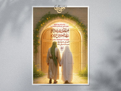پوستر-لایه-باز-ازدواج-حضرت-علی-و-حضرت-فاطمه