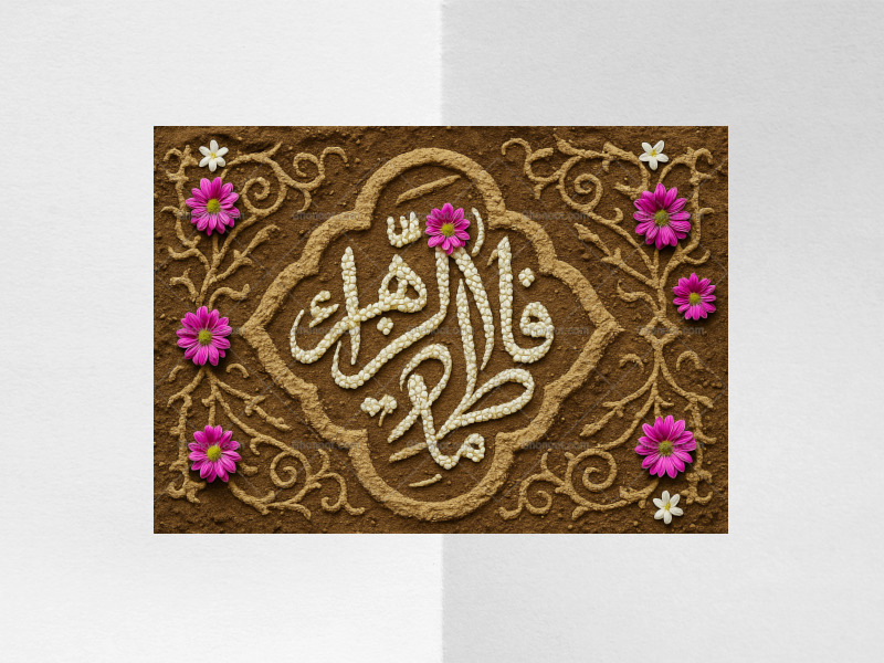 یاس-خاکی-طرح-حضرت-زهرا-س