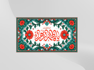طرح-لایه-باز-کتیبه-دکور-ولادت-حضرت-زهرا-سلام-الله-علیها