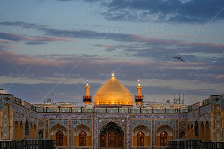 عکس-با-کیفیت-گنبد-و-مناره-های-حرم-امیرالمؤمنین-نجف-اشرف