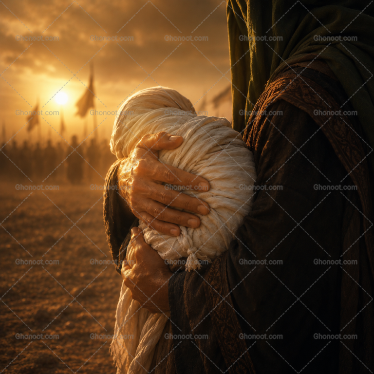 حضرت-علی-اصغر-در-بغل-امام-حسین