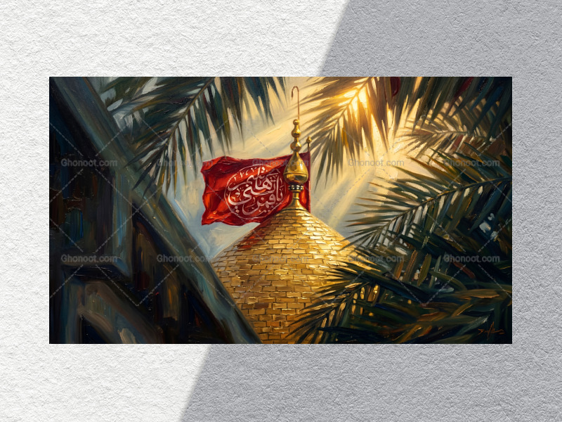 نگاره-دیزاین--شده-حرم-حضرت-عباس--علیه-السلام